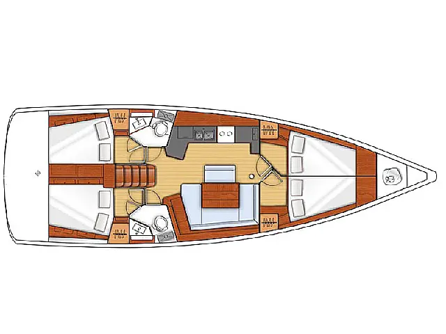 Oceanis 45 - [Layout image]