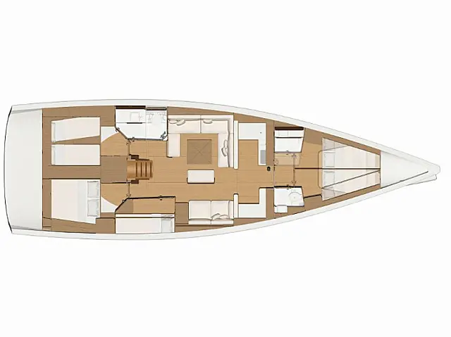 Dufour 520 Grand Large - [Layout image]