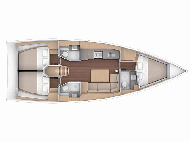 Dufour 390 Grand Large - [Layout image]