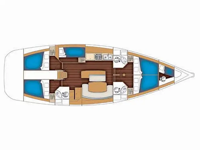 Cyclades 50.5 - [Layout image]