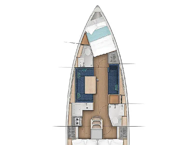 Sun Odyssey 380 - [Layout image]