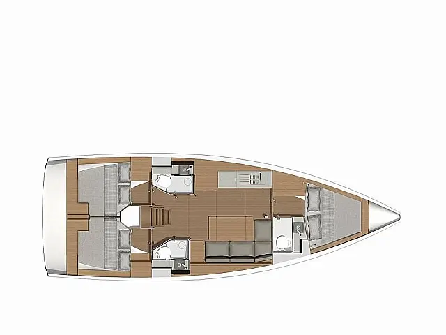 Dufour 390 Grand Large - [Layout image]