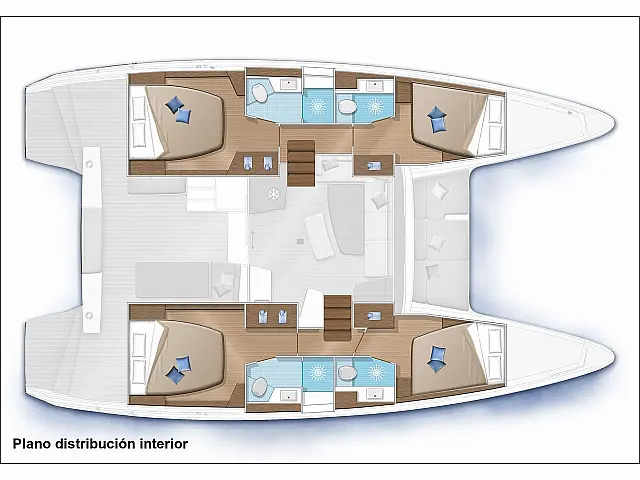 Lagoon 42 - [Layout image]