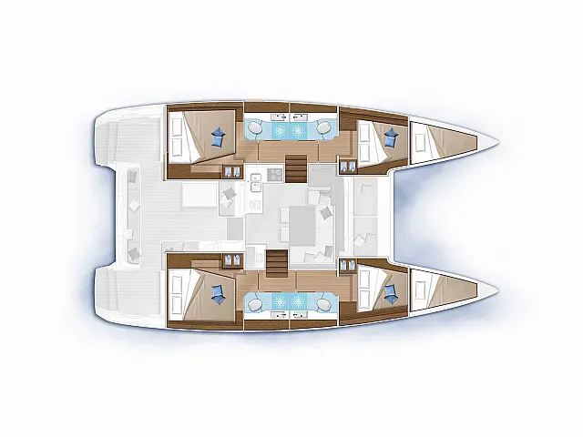 Lagoon 40 - [Layout image]