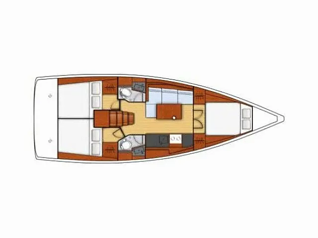 Oceanis 38.1 - [Layout image]