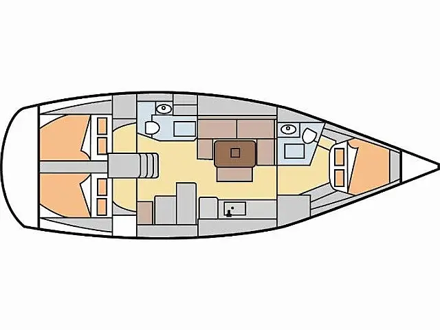 Dufour 405 Grand Large - [Layout image]