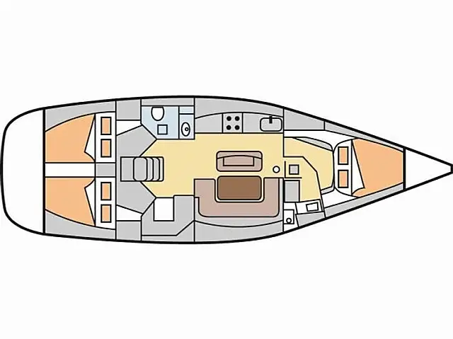 Dufour 425 Grand Large - [Layout image]