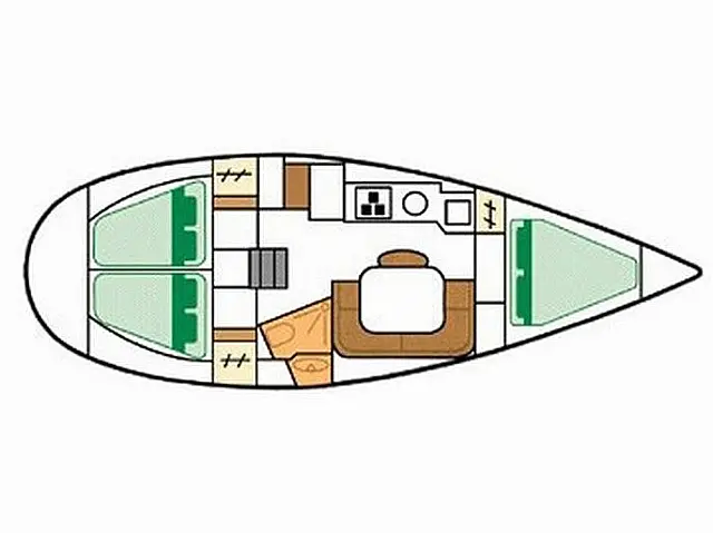 Sun Odyssey 33 - [Layout image]