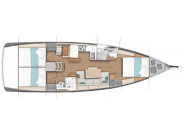 Sun Odyssey 440 - [Layout image]