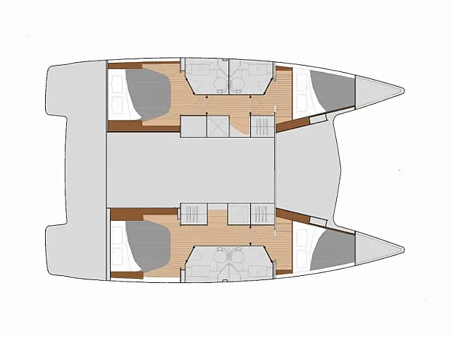 Fountaine Pajot Lucia 40 - [Layout image]