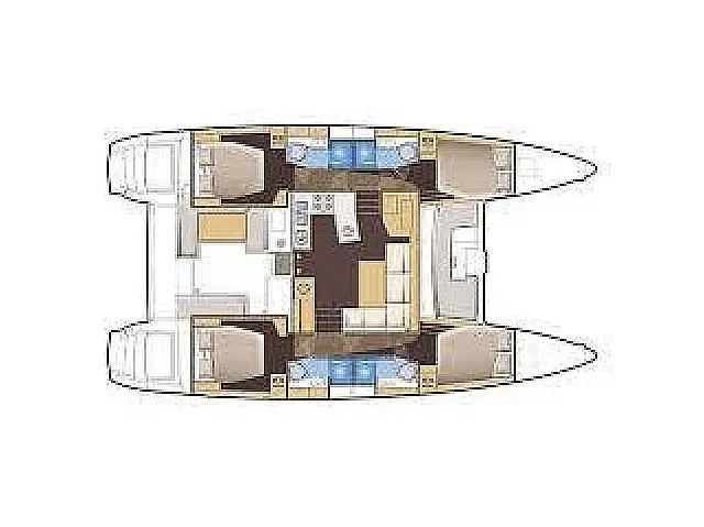 Lagoon 450S - [Layout image]