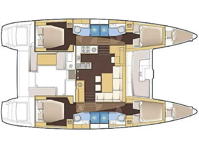 Lagoon 450F - [Layout image]