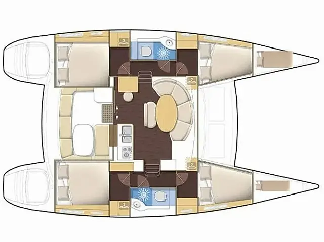 Lagoon 380 - [Layout image]