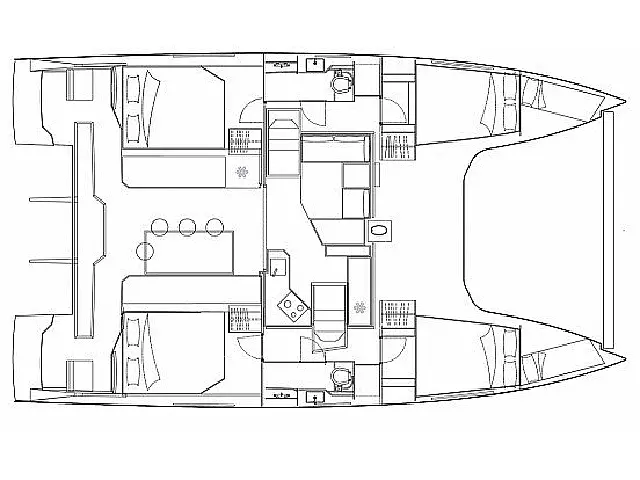 Nautitech 40 Open - [Layout image]