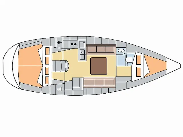 Bavaria 36 - [Layout image]