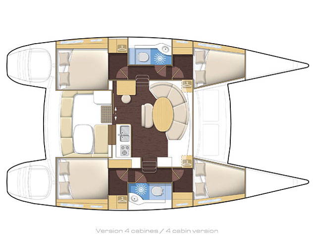 Lagoon 380 - [Layout image]