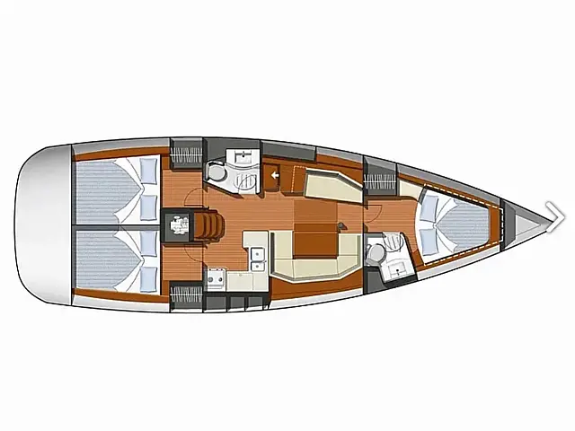Sun Odyssey 42 i - [Layout image]