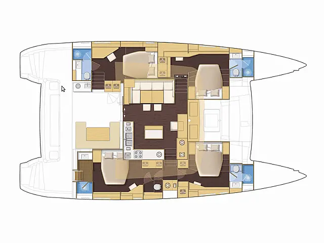 Lagoon 560 - [Layout image]