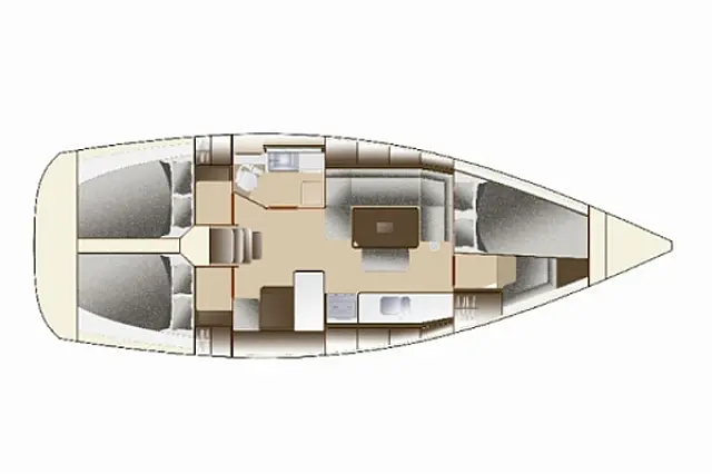 Dufour 375 GL - [Layout image]