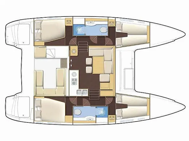 Lagoon 400 - [Layout image]