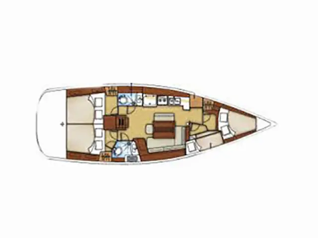 Beneteau Oceanis 43  - [Layout image]