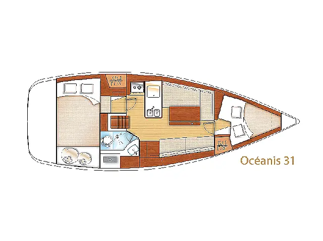 Oceanis 31 - [Layout image]