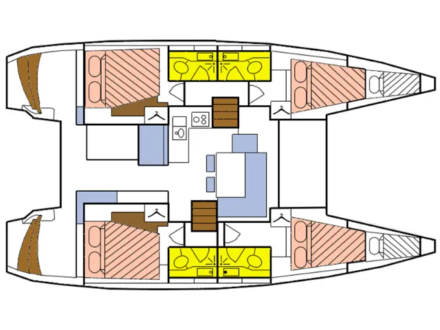 Lagoon 40 - [Layout image]