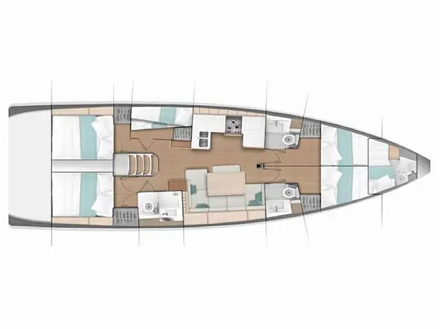 Sun Odyssey 490 - [Layout image]