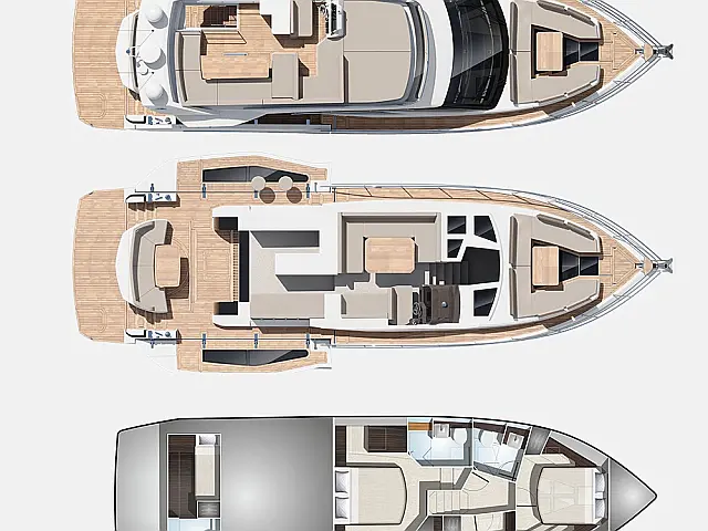 Galeon 500 Fly  - [Layout image]