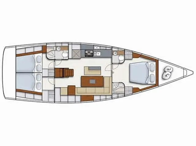 Hanse 495 - [Layout image]