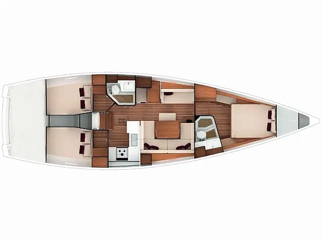 Italia Yachts 13.98 - [Layout image]