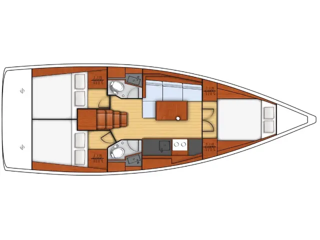 Oceanis 38.1 - [Layout image]