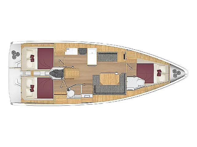 Bavaria C38 - [Layout image]