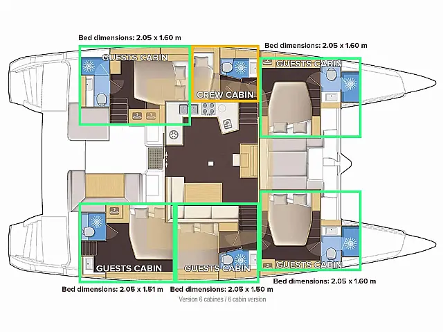 Lagoon 52 - [Layout image]