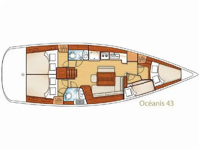 Oceanis 43 - [Layout image]