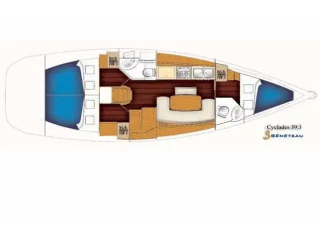 Cyclades 39.3 - [Layout image]