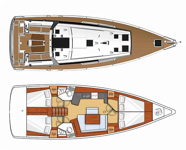 Oceanis 45 - [Layout image]