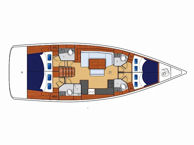 Beneteau Oceanis 48  - [Layout image]