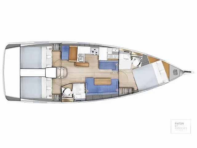 Sun Odyssey 410 - [Layout image]