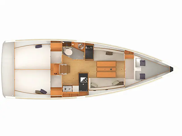 Sun Odyssey 349 - [Layout image]