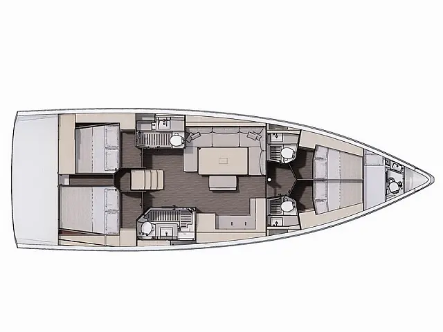 Dufour 470 - [Layout image]