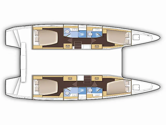 Lagoon 42 A/C & GEN & WM - [Layout image]