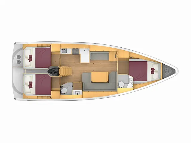 Bavaria C42 - [Layout image]