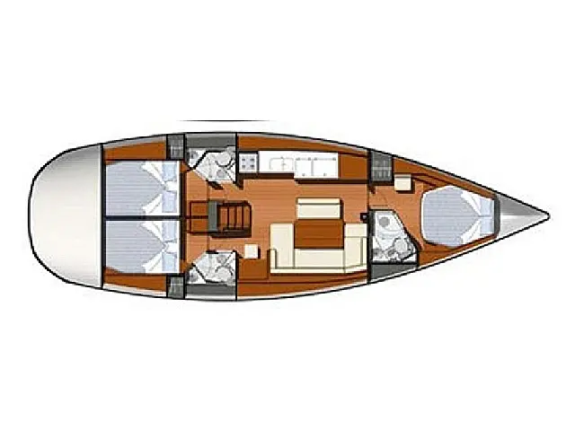 Sun Odyssey 44i - [Layout image]