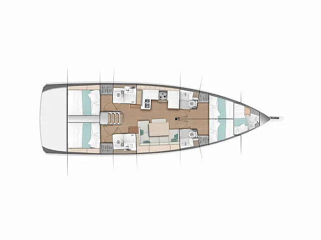 Sun Odyssey 490 GEN & A/C - [Layout image]