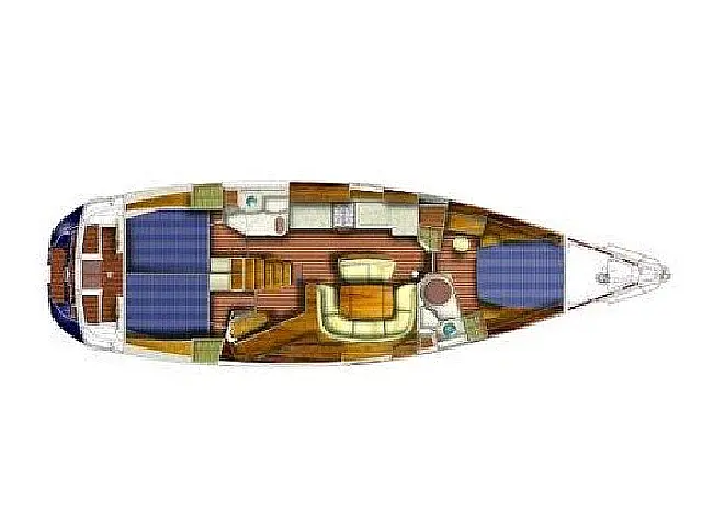 Sun Odyssey 49  - [Layout image]