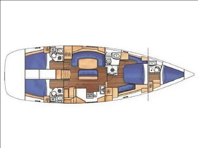 Oceanis 523 Clipper - [Layout image]