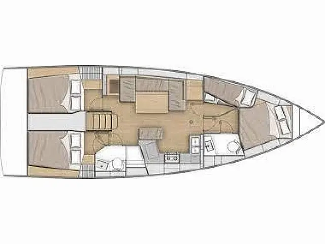 Oceanis 40.1 - [Layout image]