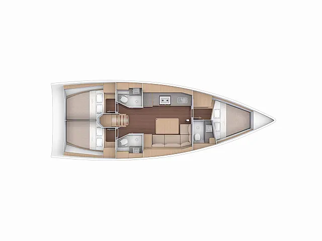 Dufour 390 - [Layout image]