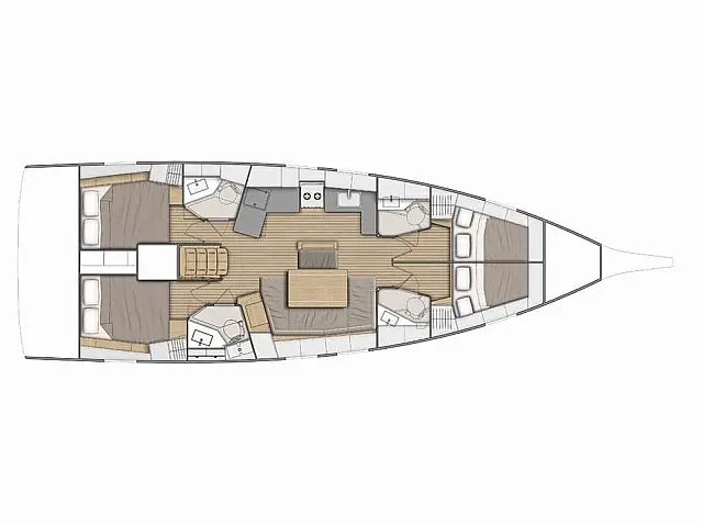 Oceanis 46.1 - [Layout image]
